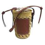 Loewe Anagram Cylinder Pocket Shoulder Bag Yellow