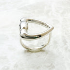 Gucci Horsebit Heart Silver Ring — view 2