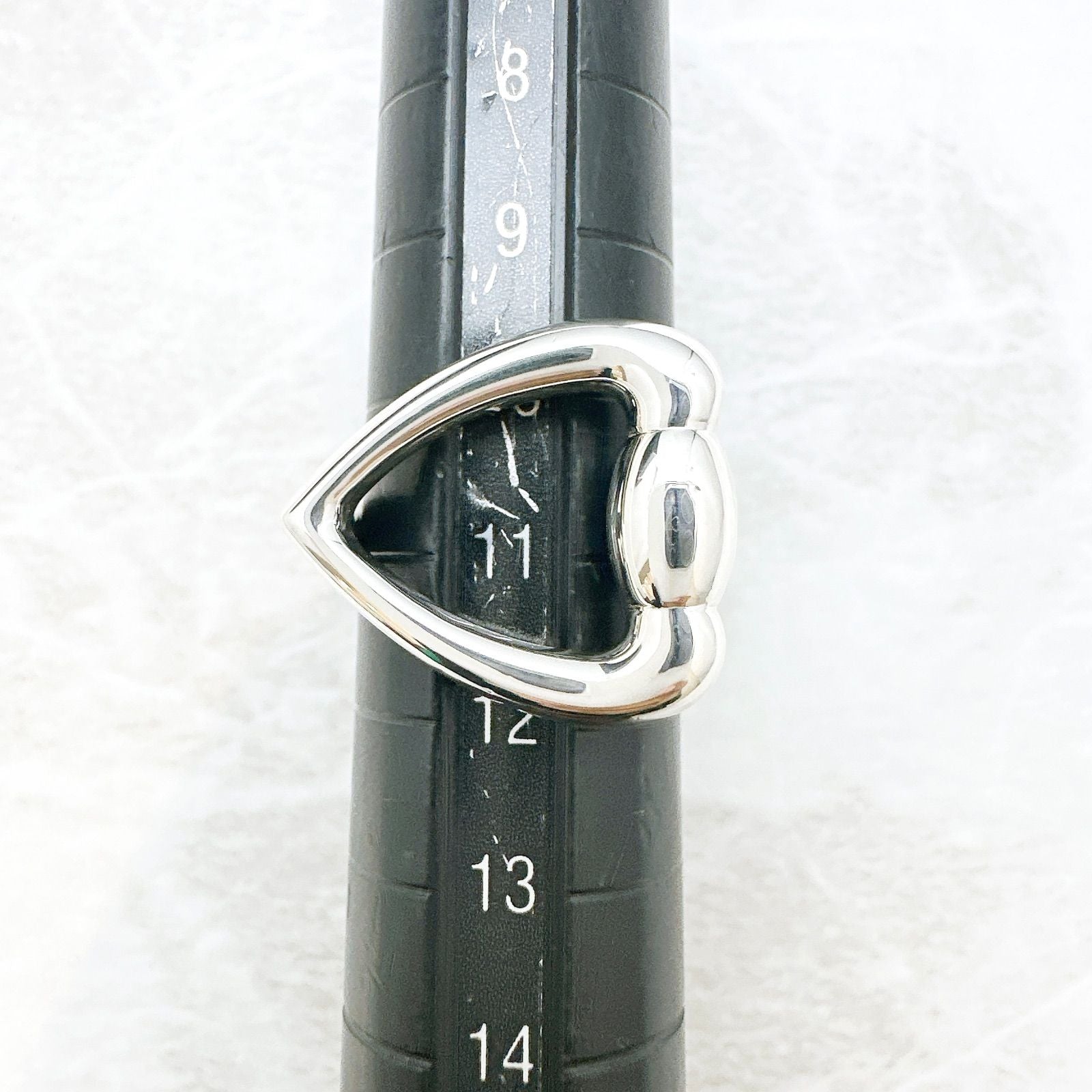 Gucci Horsebit Heart Silver Ring — view 8