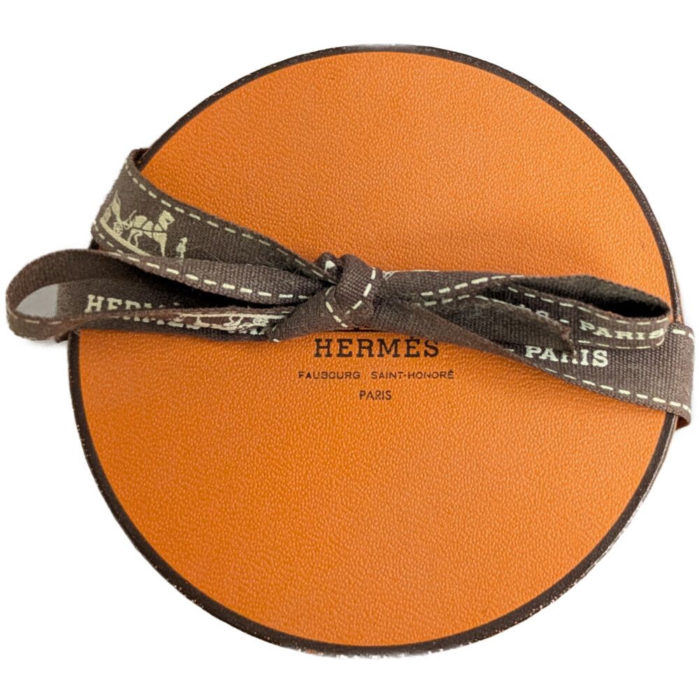 Hermes Touareg Blue Jean Leather Bangle Bracelet Alloy — view 5
