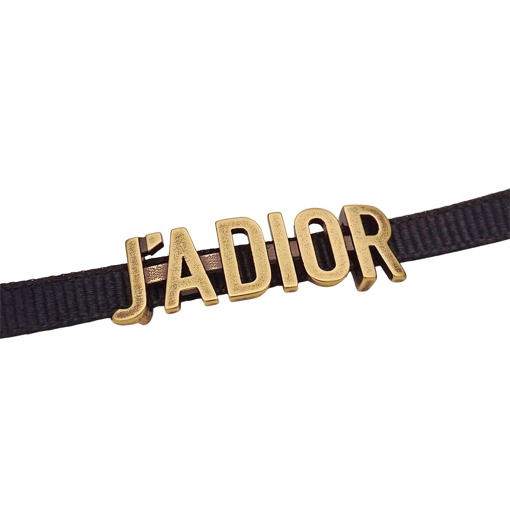 Dior Choker J'adior Gold Black Logo Necklace — view 2