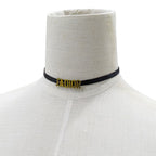 Dior Choker J'adior Gold Black Logo Necklace — view 5