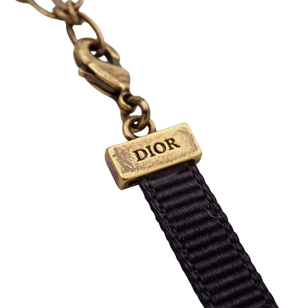 Dior Choker J'adior Gold Black Logo Necklace — view 4