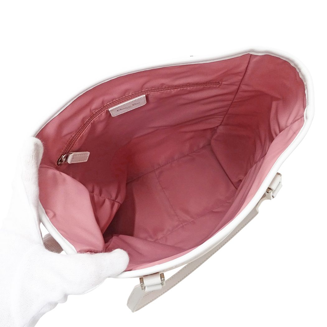 Dior Tote Trotter Canvas Pink White — view 5