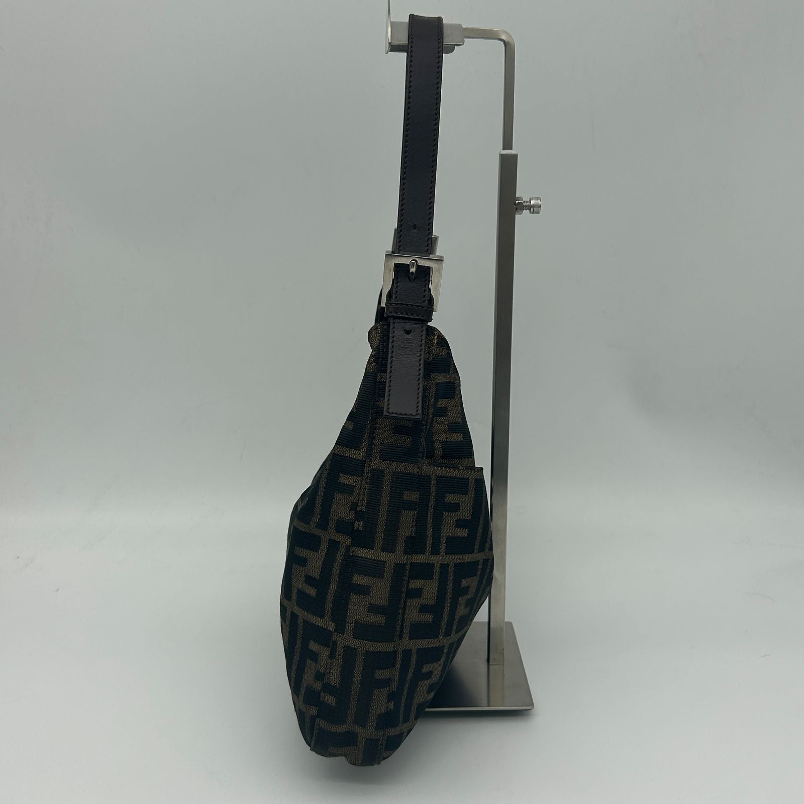 Fendi Zucca Brown Canvas Shoulder — view 3