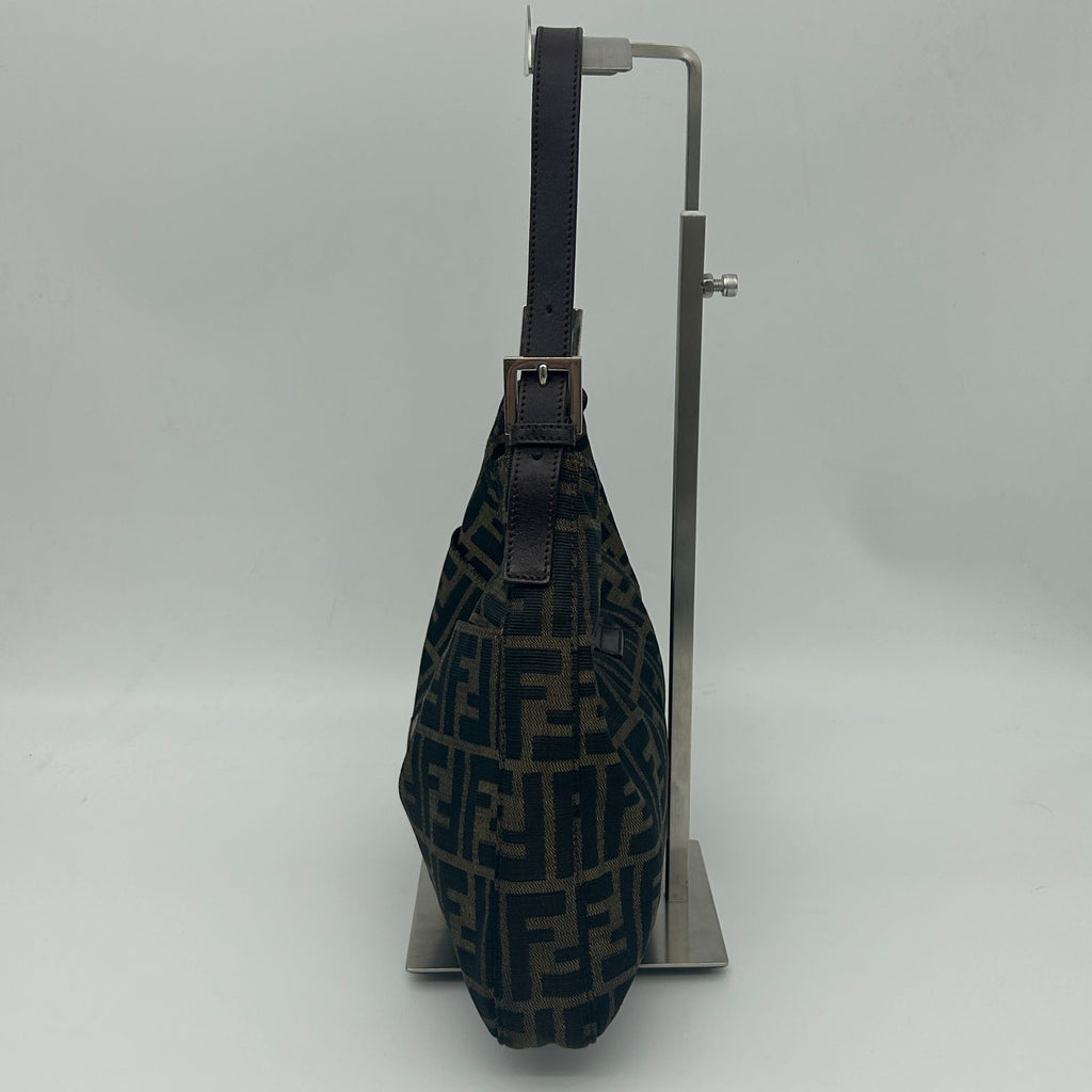 Fendi Zucca Brown Canvas Shoulder — view 4
