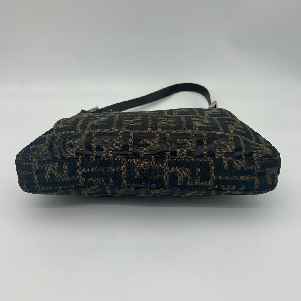 Fendi Zucca Brown Canvas Shoulder — view 5