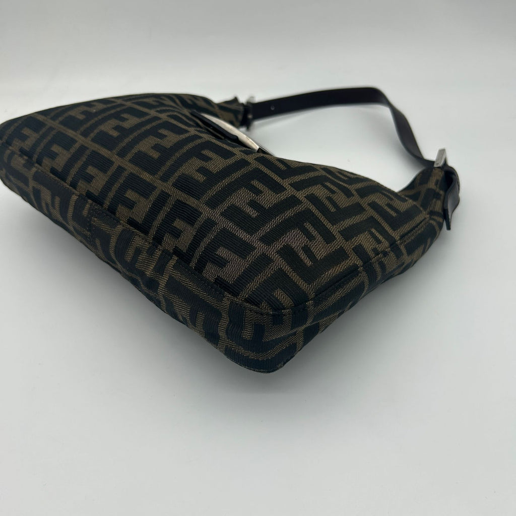 Fendi Zucca Brown Canvas Shoulder — view 9