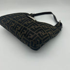 Fendi Zucca Brown Canvas Shoulder — view 9