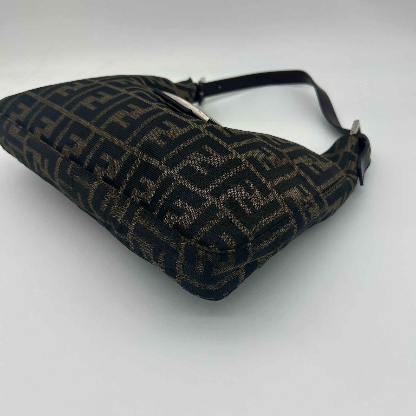 Fendi Zucca Brown Canvas Shoulder — view 9