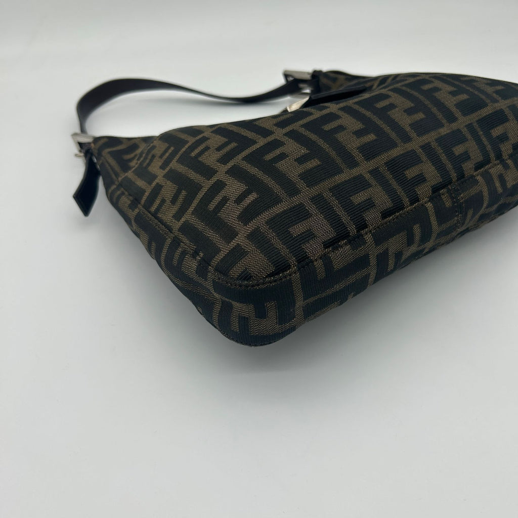 Fendi Zucca Brown Canvas Shoulder — view 8