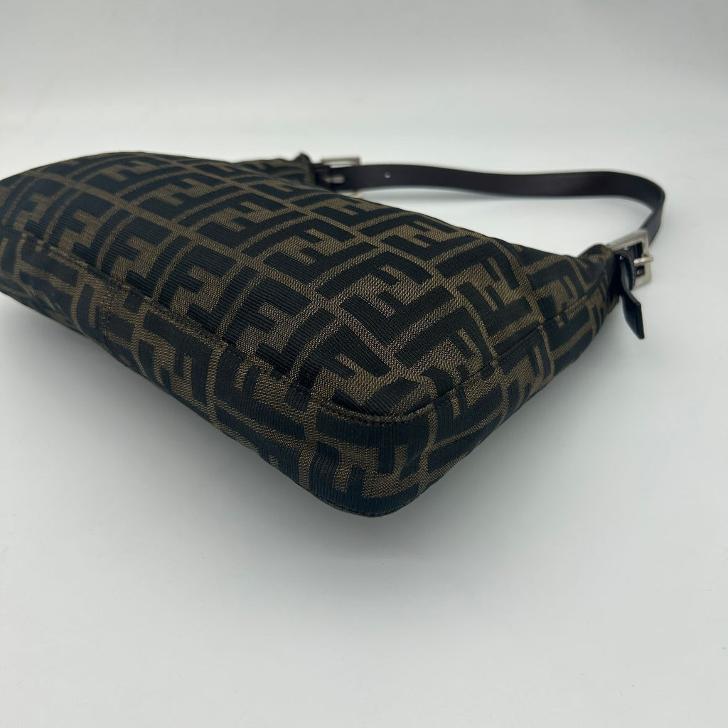Fendi Zucca Brown Canvas Shoulder — view 7