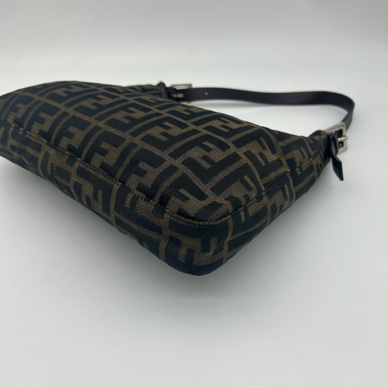 Fendi Zucca Brown Canvas Shoulder — view 7
