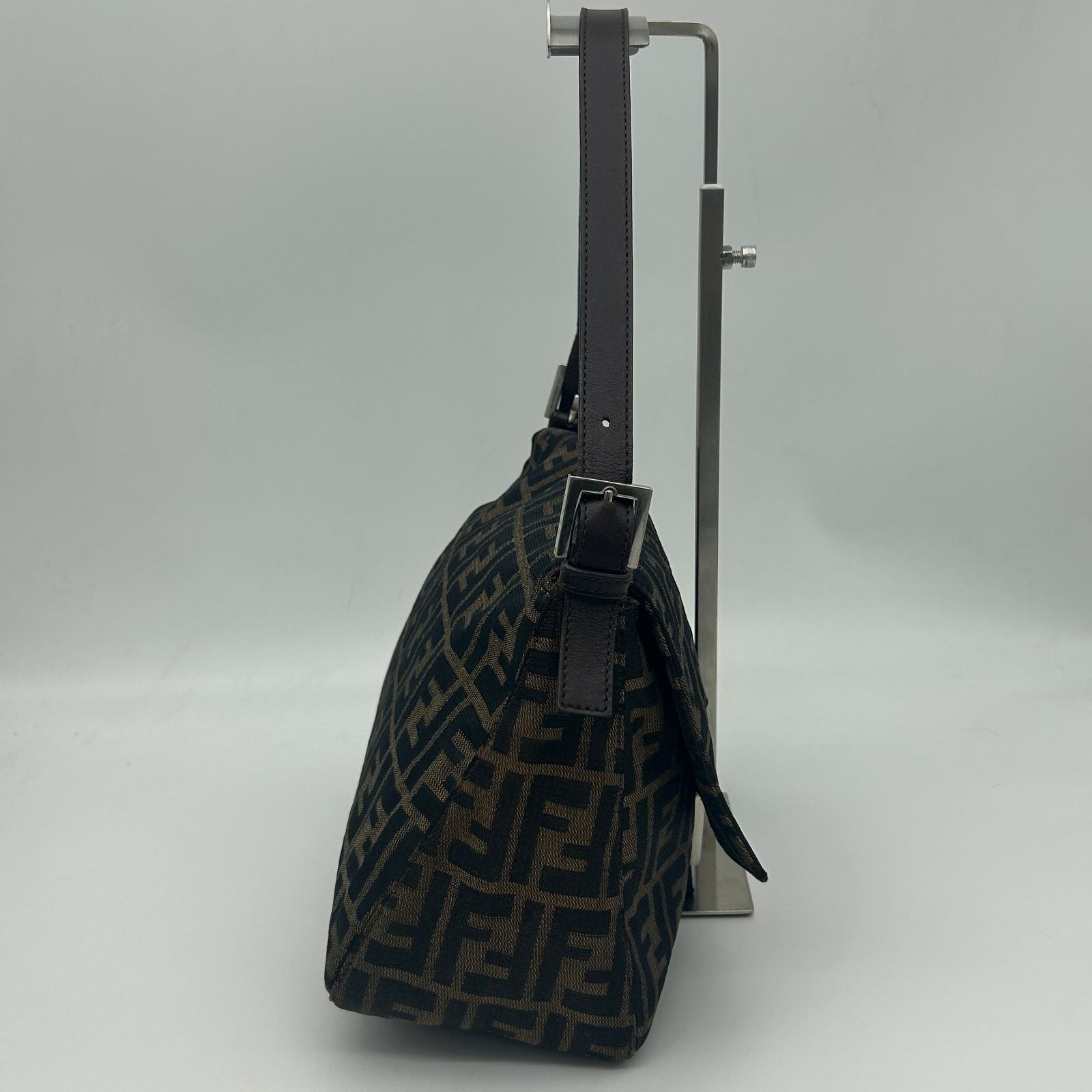 Fendi Zucca Shoulder Canvas Leather Brown — view 3