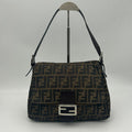 Fendi Zucca Shoulder Canvas Leather Brown