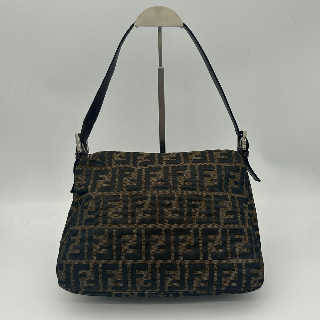 Fendi Zucca Shoulder Canvas Leather Brown — view 2