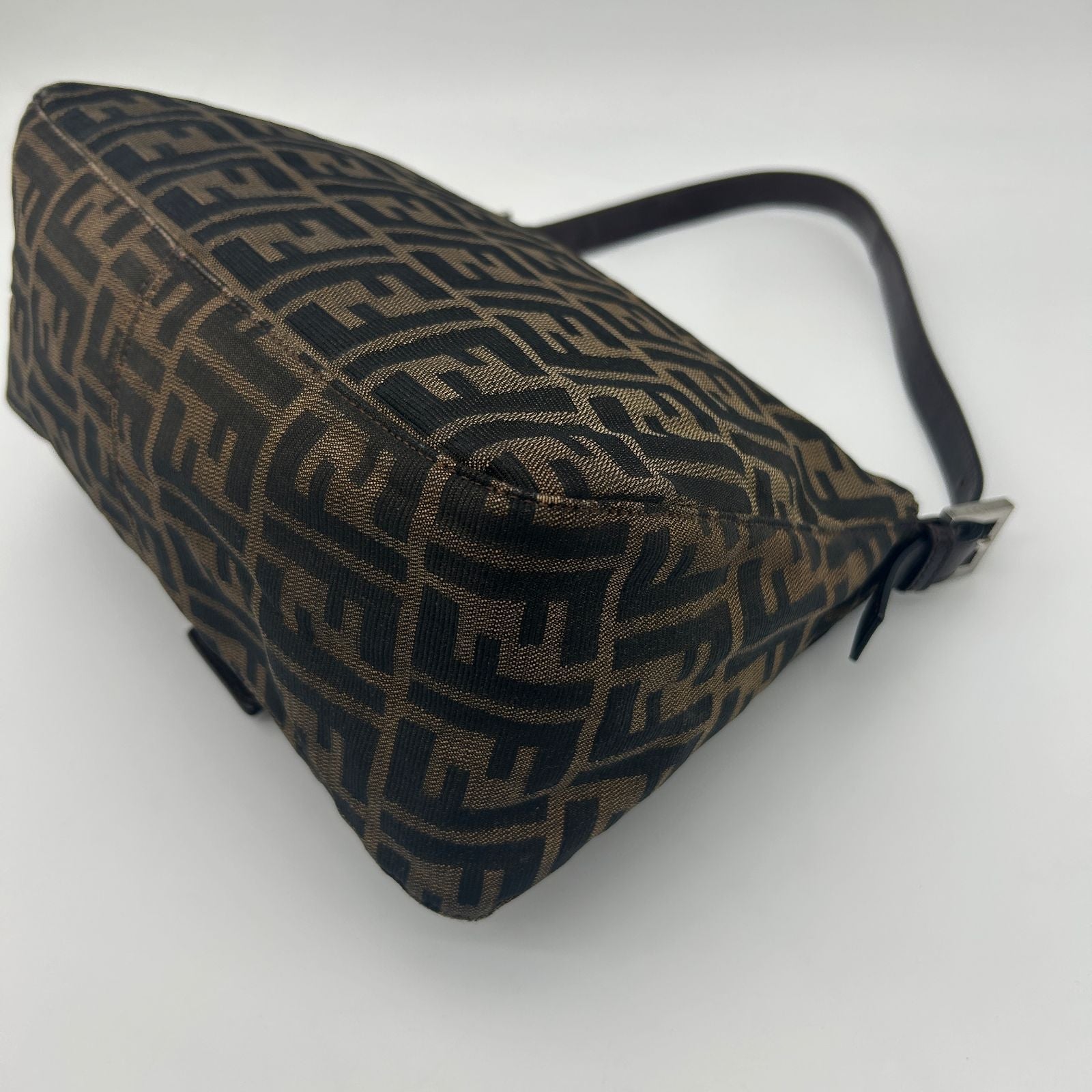 Fendi Zucca Shoulder Canvas Leather Brown — view 9