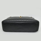 Chanel Maxi Camera Bag Black Gold Lambskin — view 3