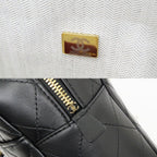Chanel Maxi Camera Bag Black Gold Lambskin — view 7
