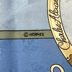 Hermes Scarf Carre 90 le Geographe Geographer Silk Blue Multicolor Australia — view 3