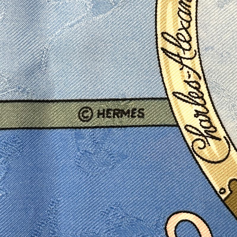 Hermes Scarf Carre 90 le Geographe Geographer Silk Blue Multicolor Australia — view 3