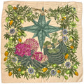 Hermes Scarf Carre 90 Passiflores Passion Flower Silk Beige Multicolor Plant