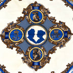 Hermes Scarf Carre 90 L'entente Cordiale Franco British Alliance Silk Blue — view 2