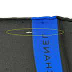 Chanel Scarf Silk Black Blue Ribbon Dot Logo Large — view 7
