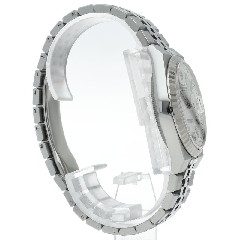 Rolex Land Watch Honeycomb Motif Box 18k White Gold SS — view 4