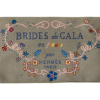 Hermes Scarf Brides de Gala en Fleurs Ceremonial Bridle with Flowers Silk Gray — view 4