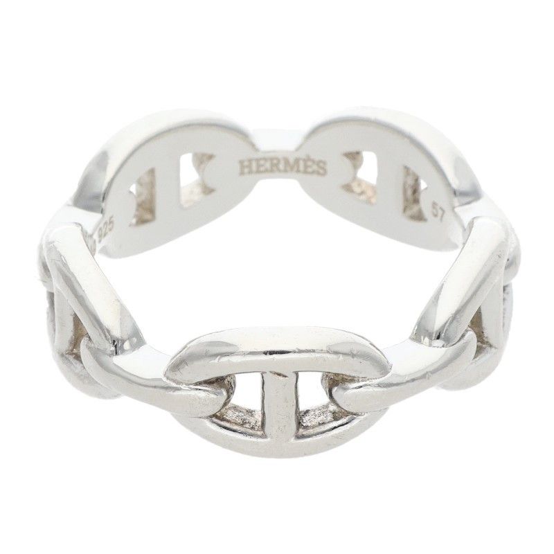 Hermes Chaine D'ancre Enchainee PM Silver Ring