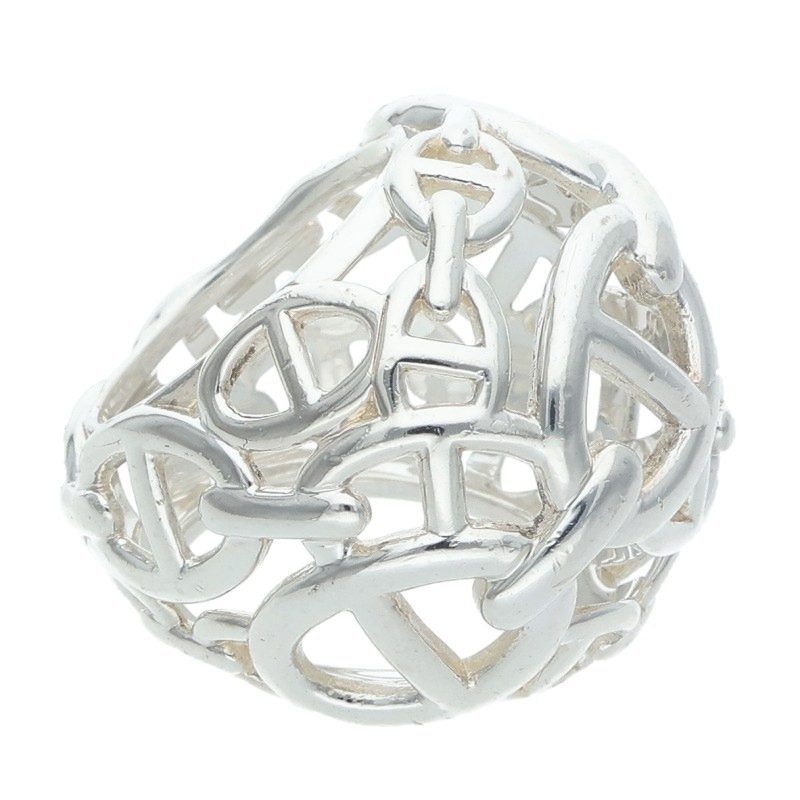 Hermes Chaine D'ancre Enchainee TGM Silver Ring — view 4