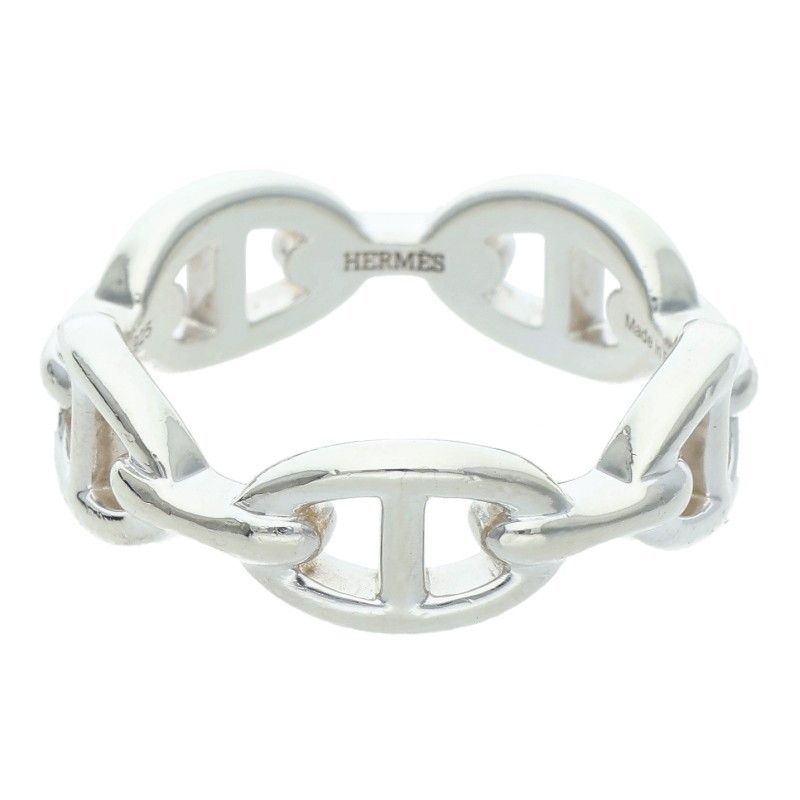 Hermes Chaine D'ancre Enchainee PM Silver Ring