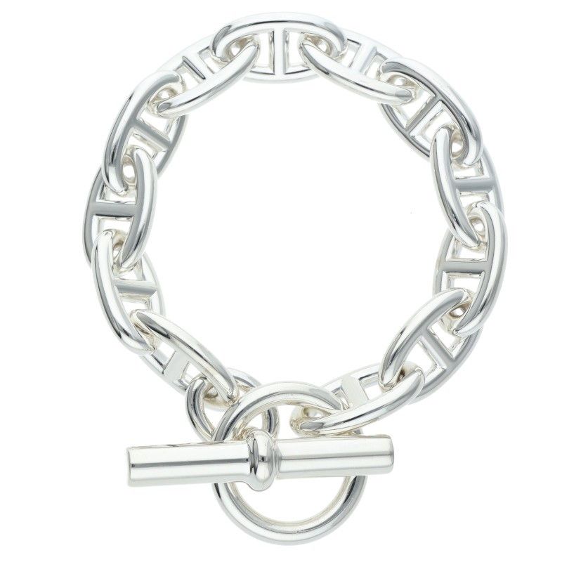 Hermes Chaine D'ancre GM Silver Bracelet