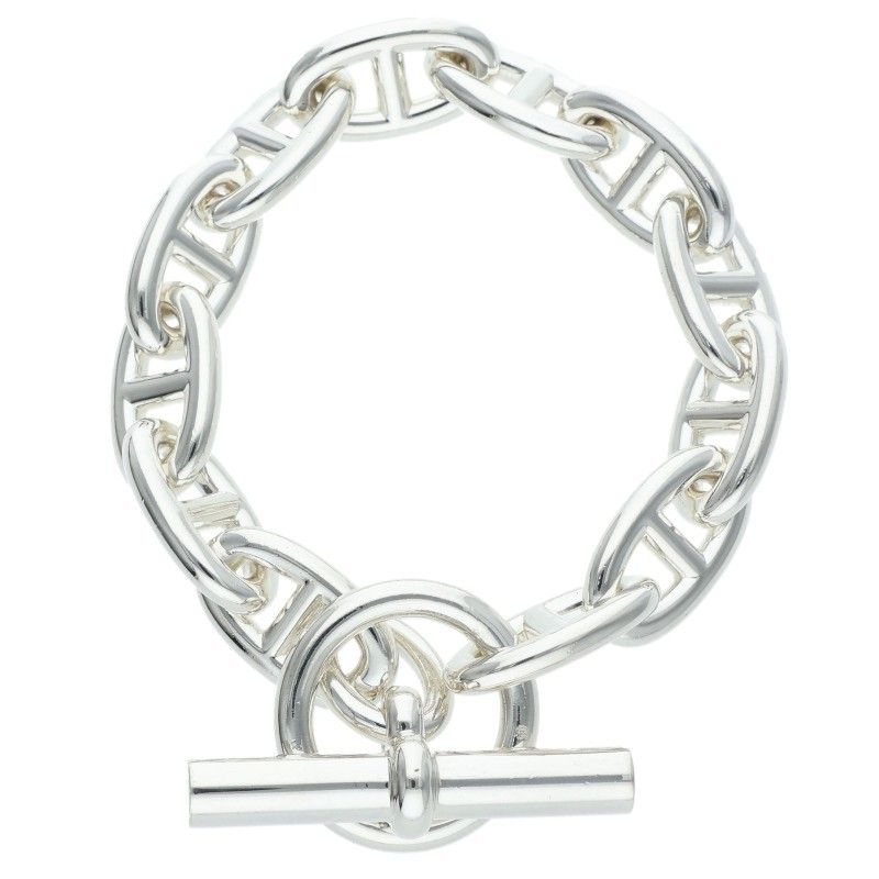 Hermes Chaine D'ancre GM Silver Bracelet