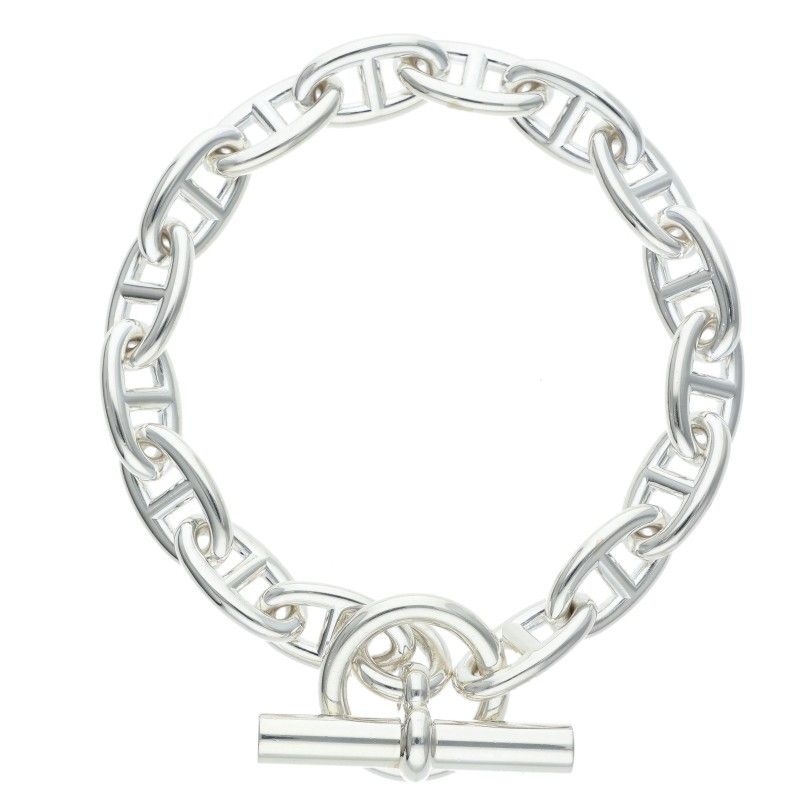Hermes Chaine D'ancre GM Silver Bracelet