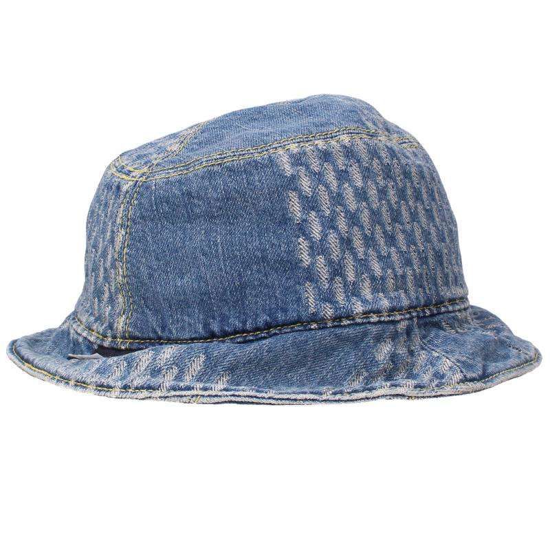 Louis Vuitton Bonnet Damier Giant Wave Monogram Reversible Denim Bucket — view 4