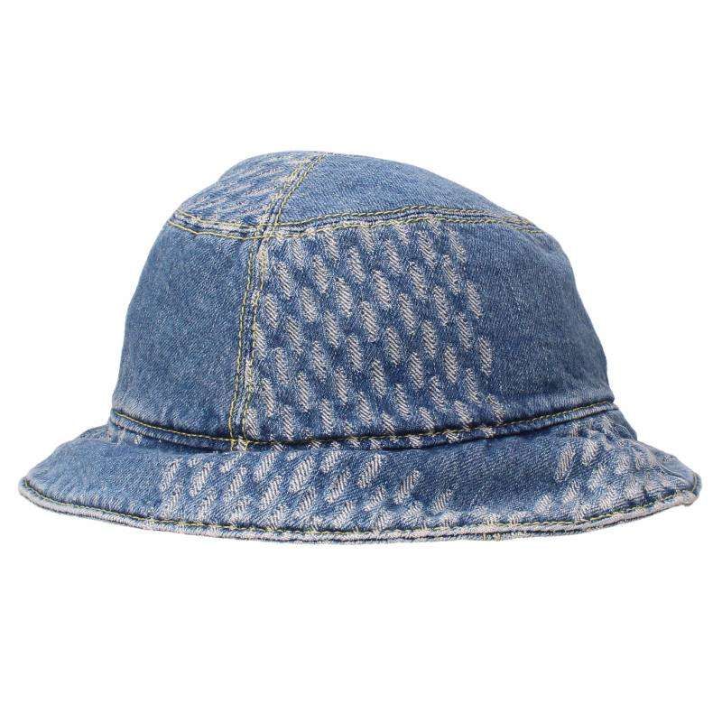 Louis Vuitton Bonnet Damier Giant Wave Monogram Reversible Denim Bucket — view 3