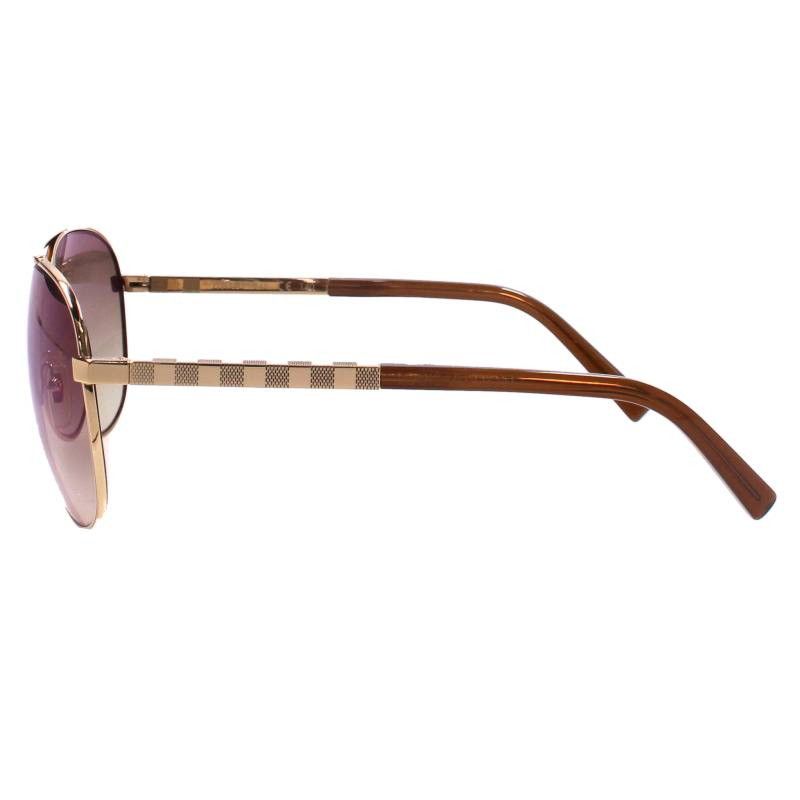 Louis Vuitton Attitude Pilot Damier Temple Double Bridge Sunglasses Eyewear — view 2