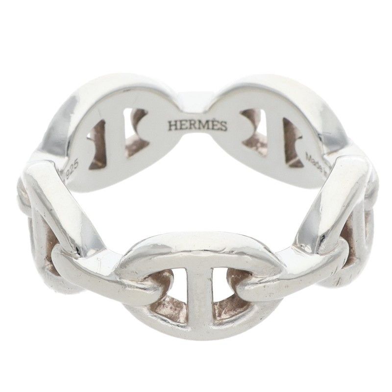 Hermes Chaine D'ancre Enchainee PM Silver Ring