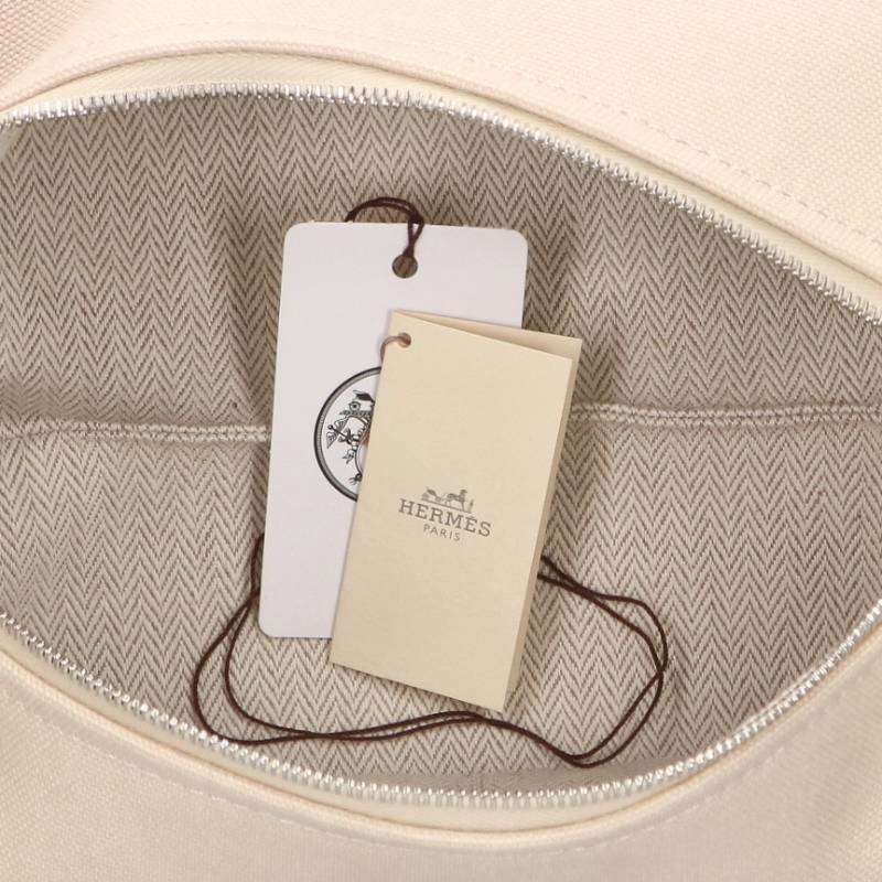 Hermes Brides Black PM Canvas Handbag PM — view 3