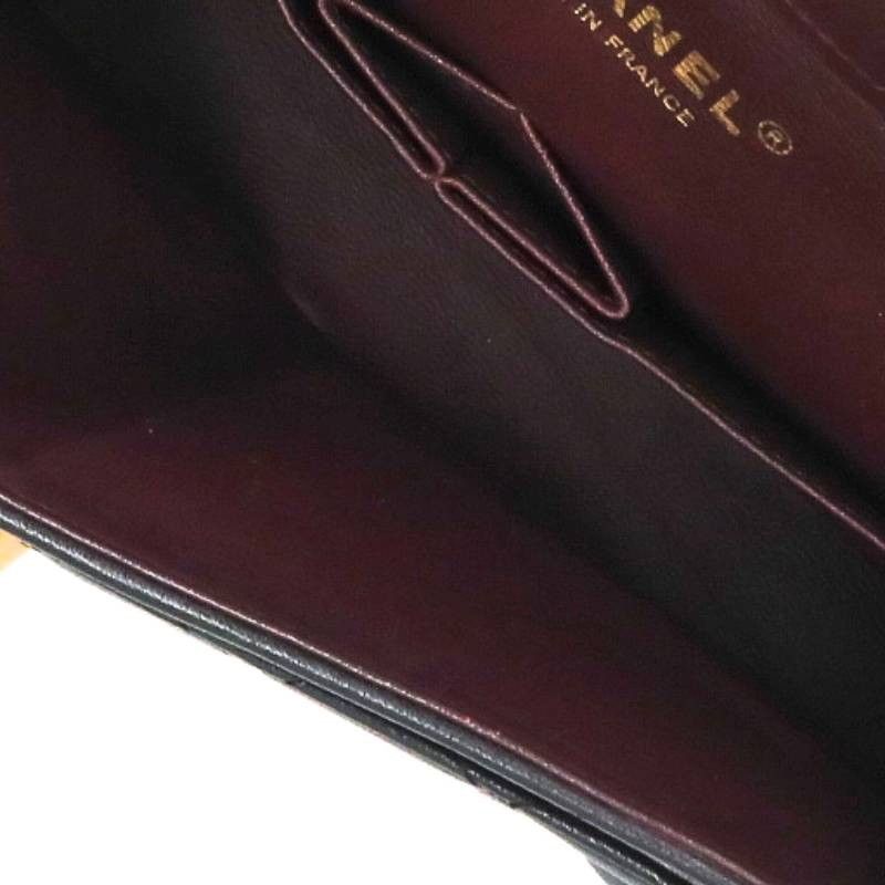 Chanel Quilted 25 29 Lambskin Double Flap Chain Leather Shoulder Bag 25 — view 3