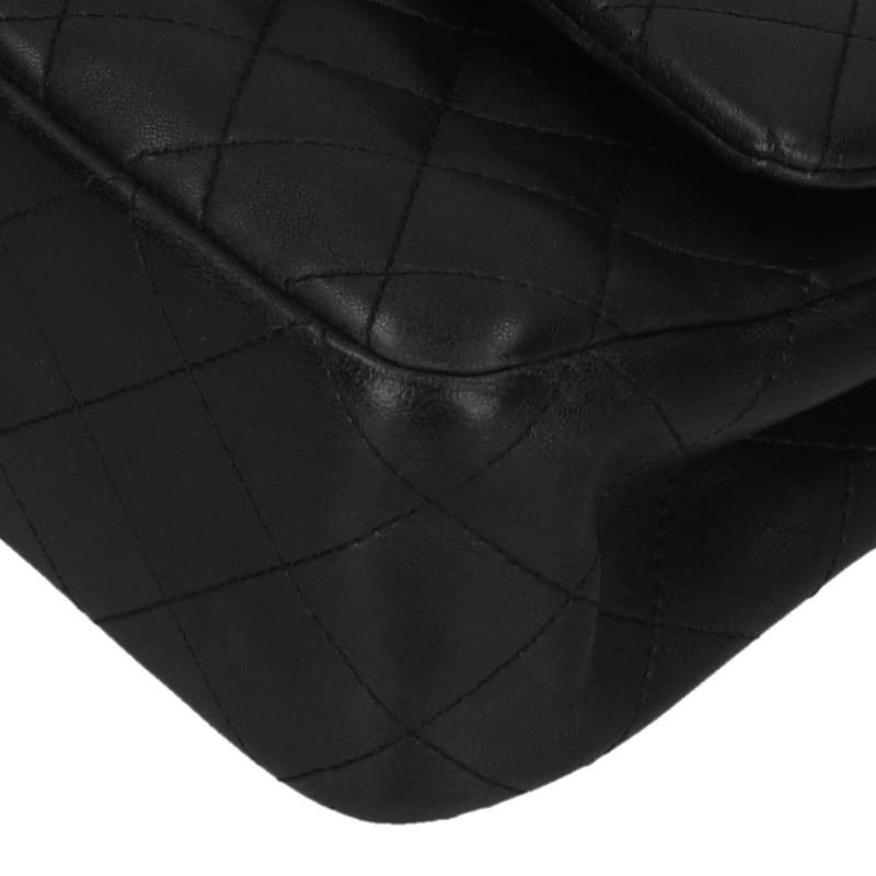 Chanel Quilted 25 29 Lambskin Double Flap Chain Leather Shoulder Bag 25 — view 4