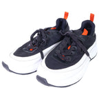 Hermes Gramme Nylon Fabric Leather Low Cut Sneakers