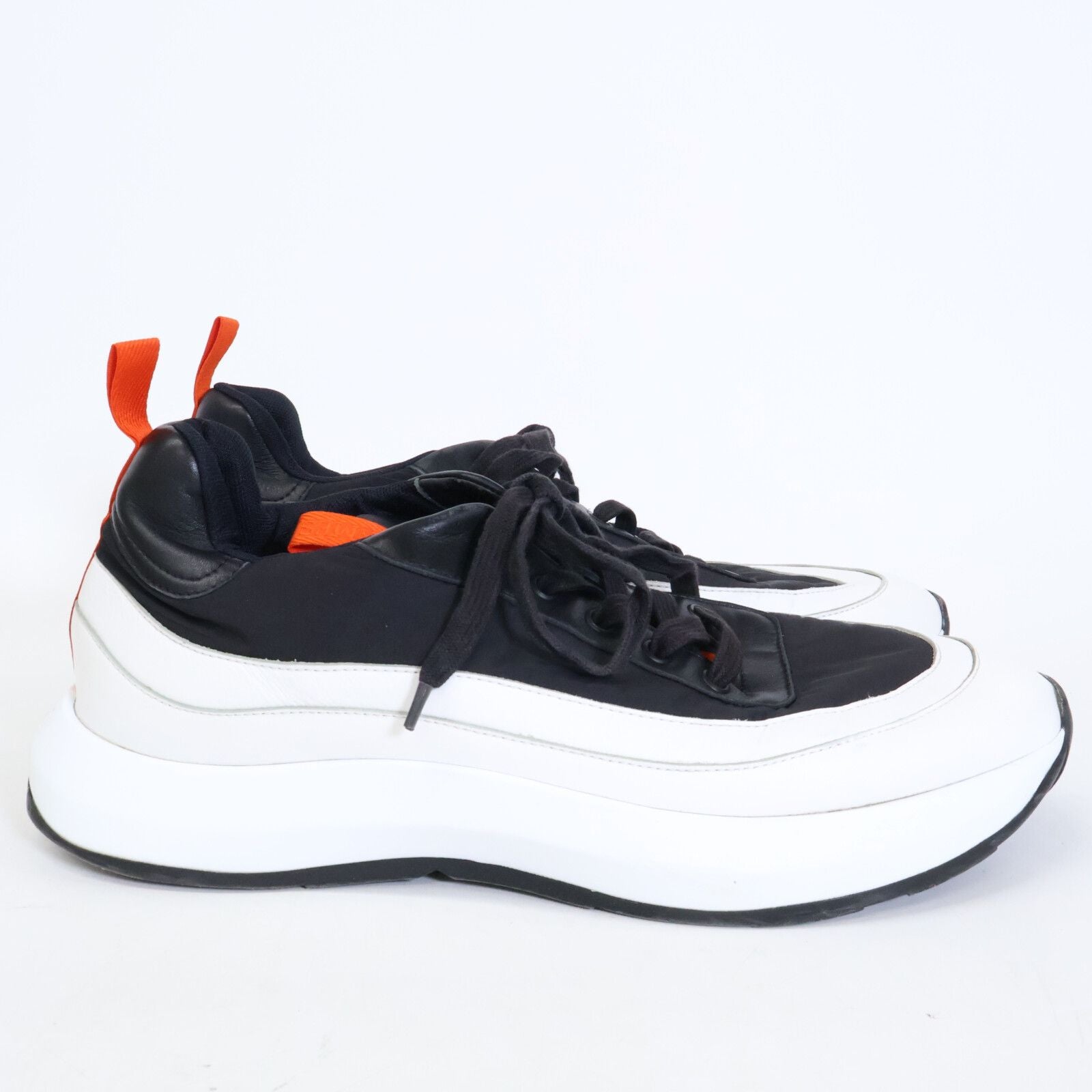 Hermes Gramme Nylon Fabric Leather Low Cut Sneakers — view 4