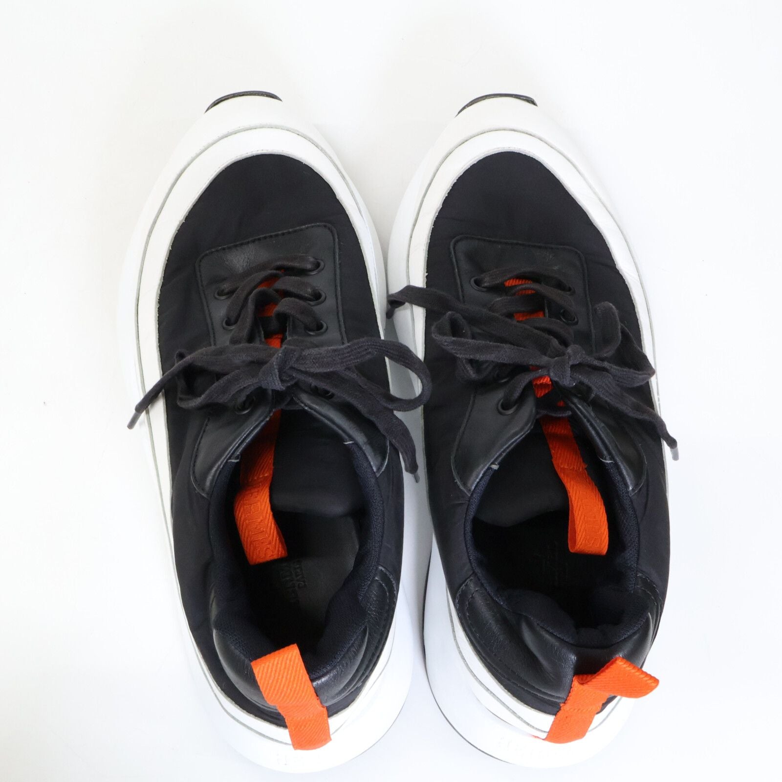 Hermes Gramme Nylon Fabric Leather Low Cut Sneakers — view 5