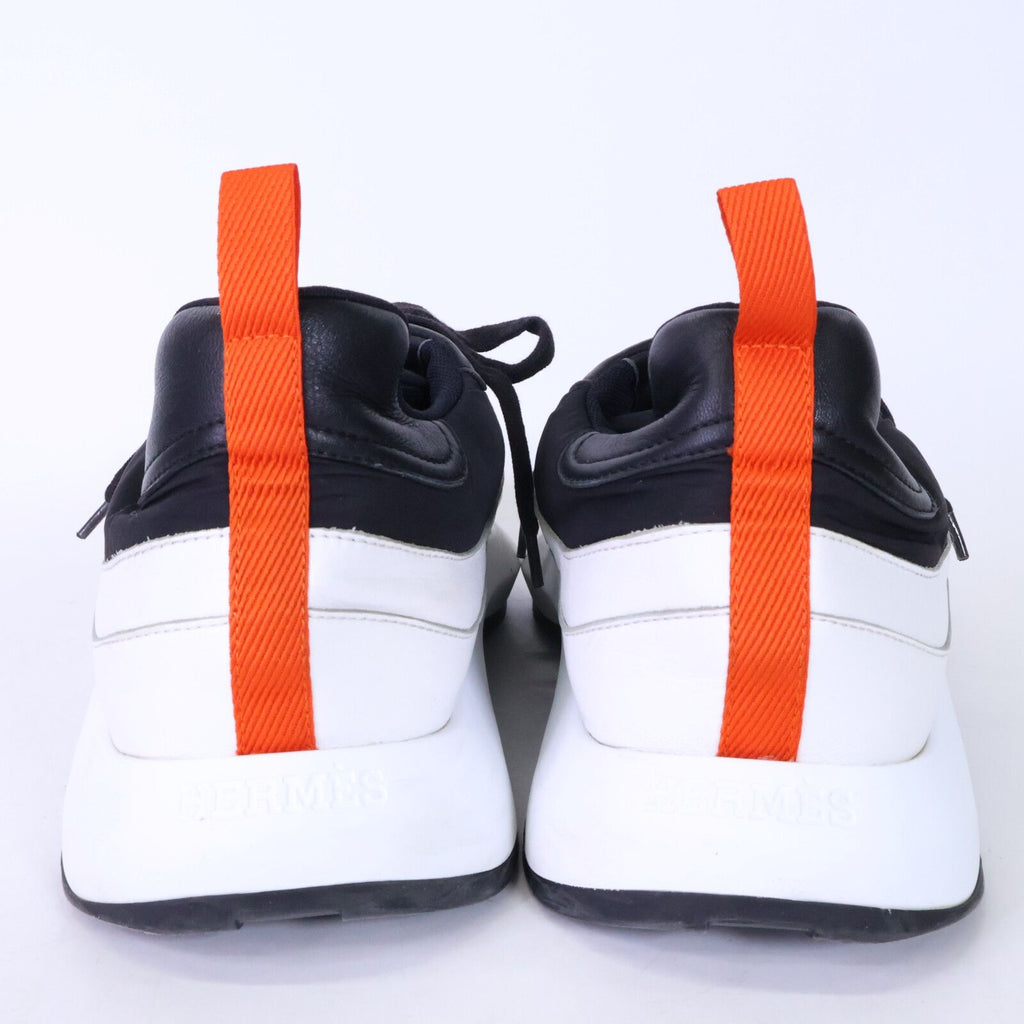 Hermes Gramme Nylon Fabric Leather Low Cut Sneakers — view 3