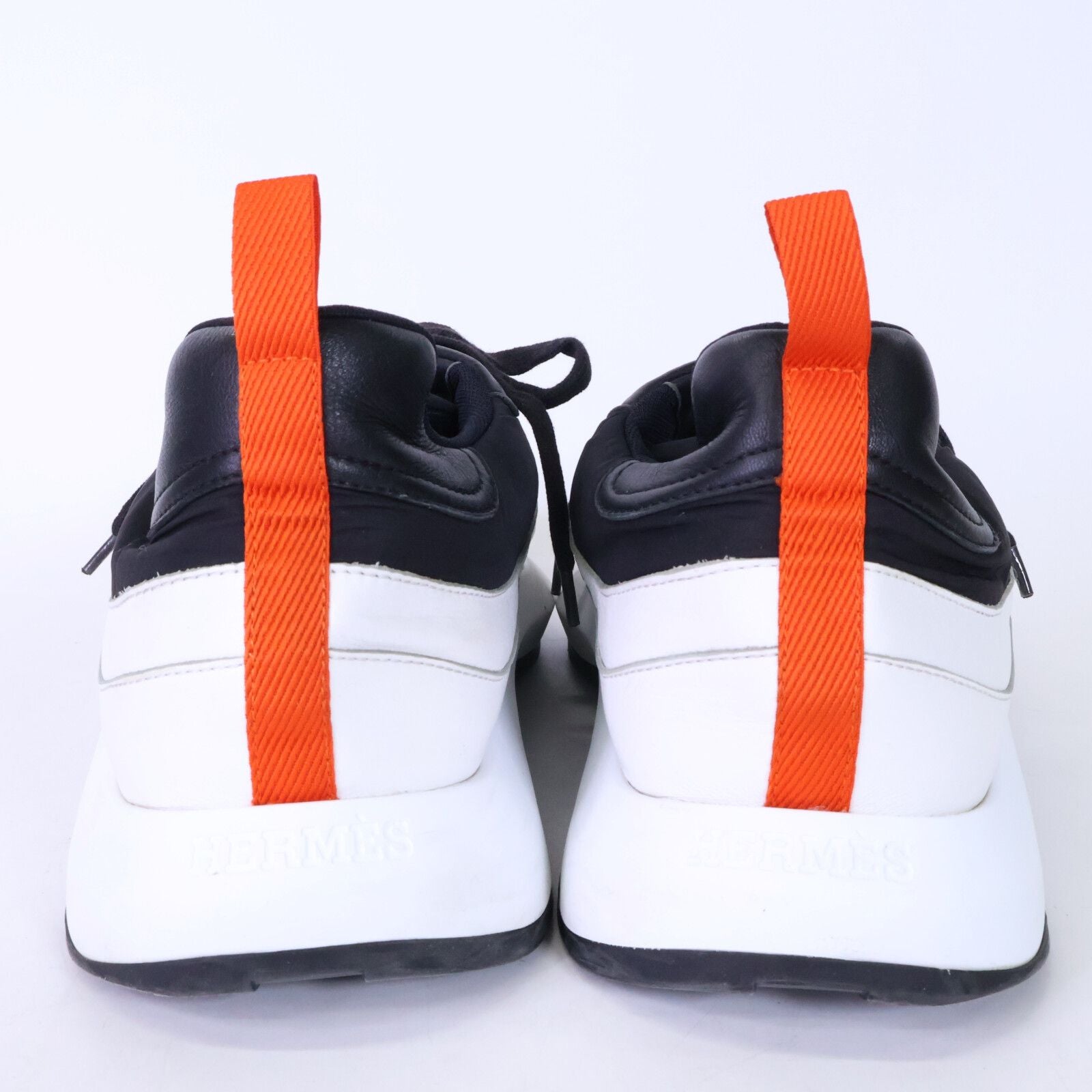 Hermes Gramme Nylon Fabric Leather Low Cut Sneakers — view 3