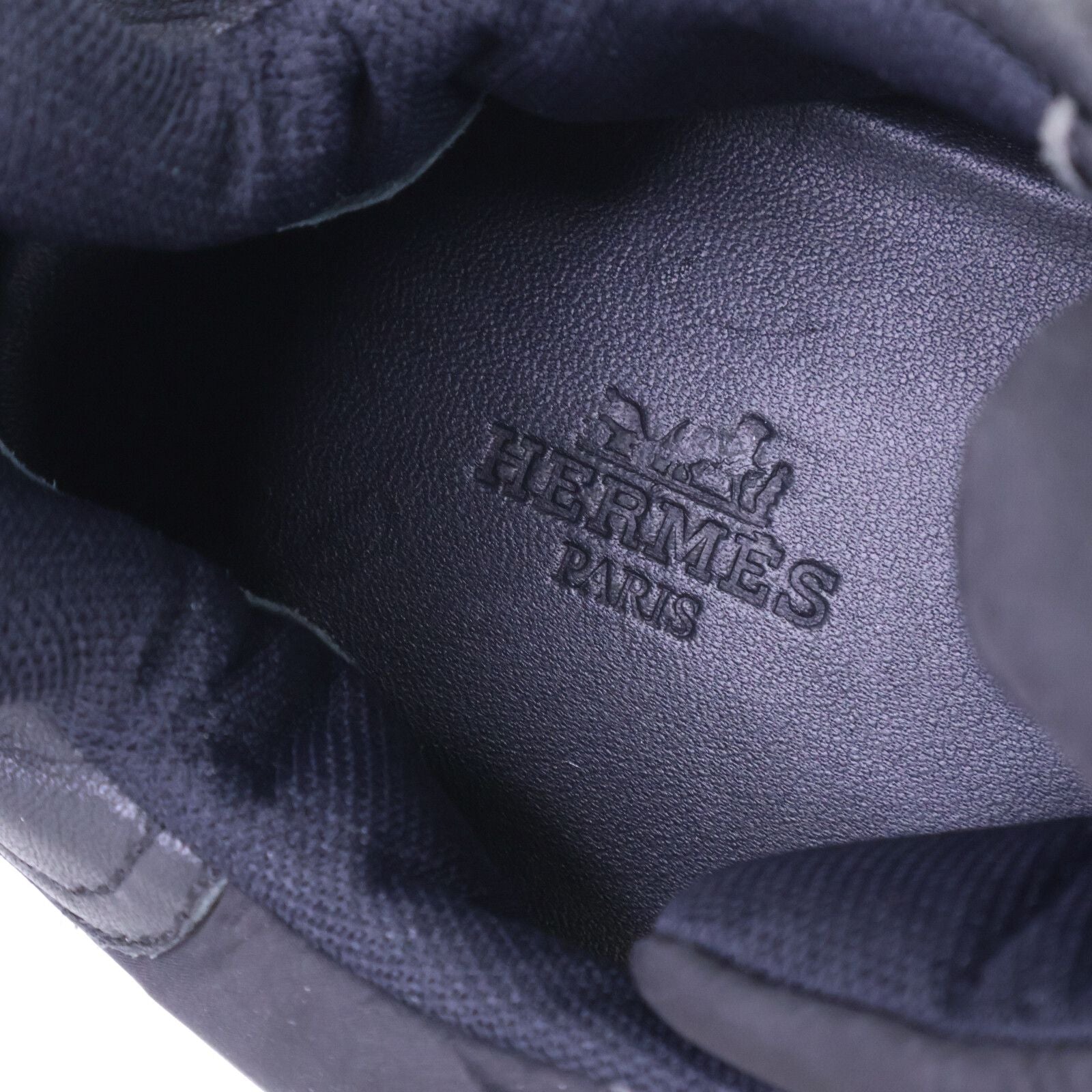 Hermes Gramme Nylon Fabric Leather Low Cut Sneakers — view 7