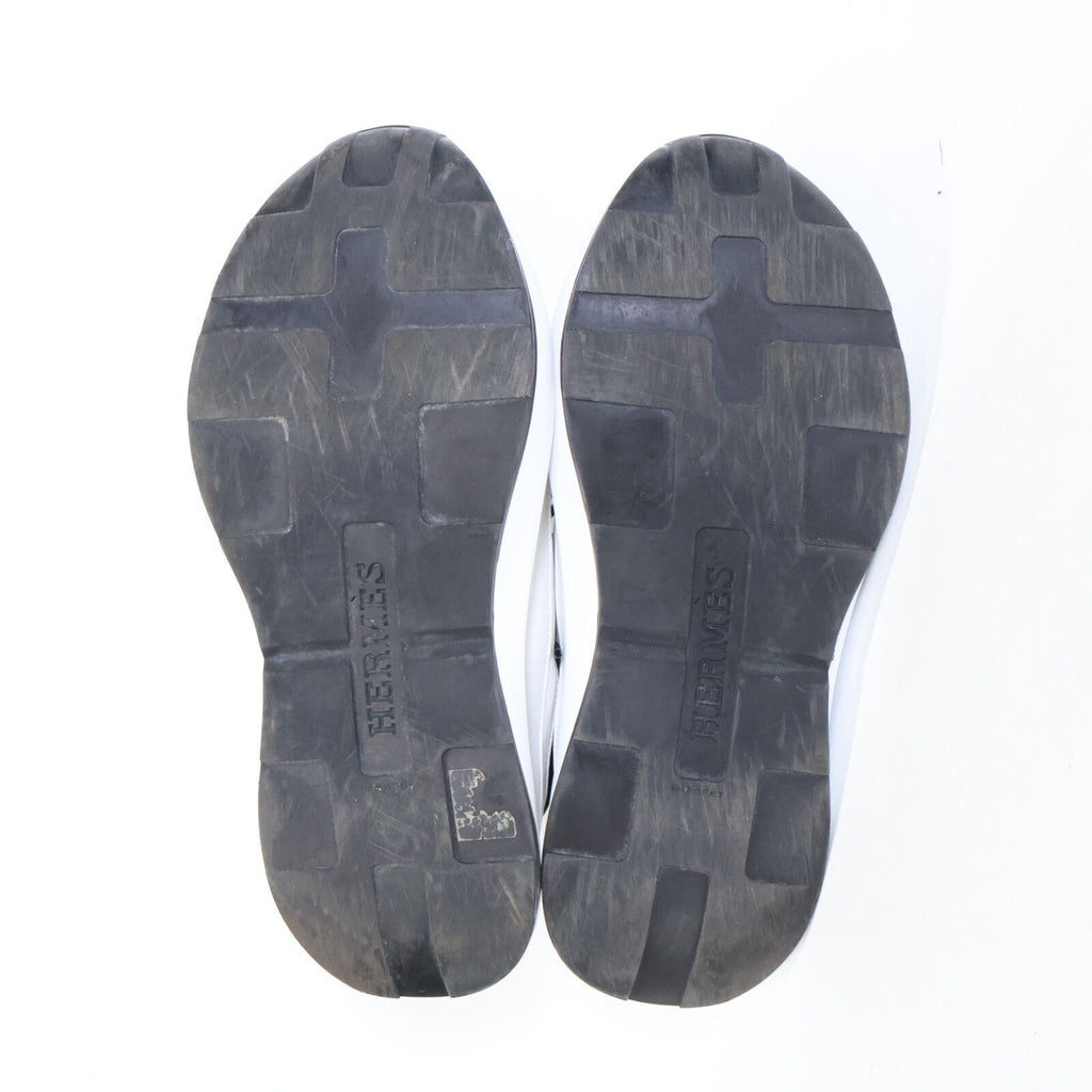 Hermes Gramme Nylon Fabric Leather Low Cut Sneakers — view 6